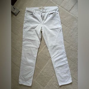 Gap white denim jeans.